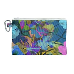 Flowers Abstract Branches Canvas Cosmetic Bag (large)