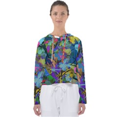 Flowers Abstract Branches Women s Slouchy Sweat