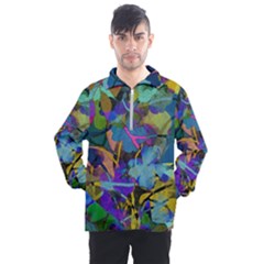 Flowers Abstract Branches Men s Half Zip Pullover