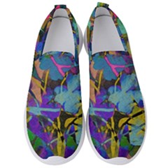 Flowers Abstract Branches Men s Slip On Sneakers