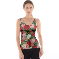 Roses Repeat Floral Bouquet Tank Top