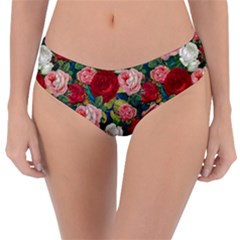 Roses Repeat Floral Bouquet Reversible Classic Bikini Bottoms