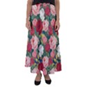 Roses Repeat Floral Bouquet Flared Maxi Skirt View1