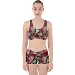 Roses Repeat Floral Bouquet Work It Out Gym Set