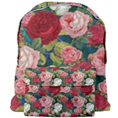 Roses Repeat Floral Bouquet Giant Full Print Backpack