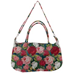 Roses Repeat Floral Bouquet Removal Strap Handbag