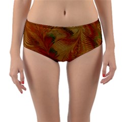 Mottle Color Movement Colorful Reversible Mid-waist Bikini Bottoms by Nexatart