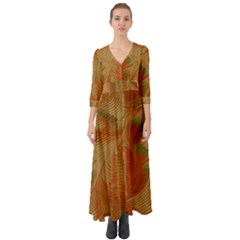 Mottle Color Movement Colorful Button Up Boho Maxi Dress