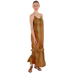 Mottle Color Movement Colorful Cami Maxi Ruffle Chiffon Dress by Nexatart