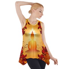 Buddah With Light Effect Side Drop Tank Tunic by FantasyWorld7