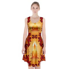 Buddah With Light Effect Racerback Midi Dress by FantasyWorld7