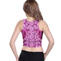 Happy Florals  Giving  Peace Ornate Racer Back Crop Top View2