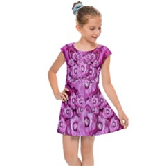 Happy Florals  Giving  Peace Ornate Kids  Cap Sleeve Dress by pepitasart