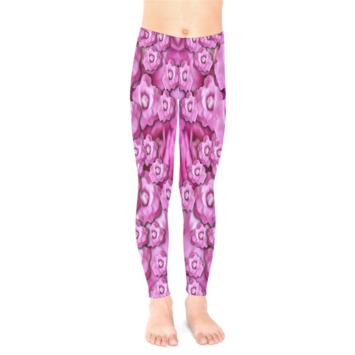 Happy Florals  Giving  Peace Ornate Kids  Legging