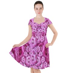 Happy Florals  Giving  Peace Ornate Cap Sleeve Midi Dress by pepitasart