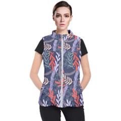 Summer Leaves Women s Puffer Vest by charliecreates