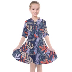 Summer Leaves Kids  All Frills Chiffon Dress by charliecreates