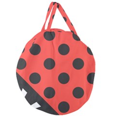 Bug Cubism Flat Insect Pattern Giant Round Zipper Tote by BangZart