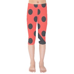 Bug Cubism Flat Insect Pattern Kids  Capri Leggings  by BangZart