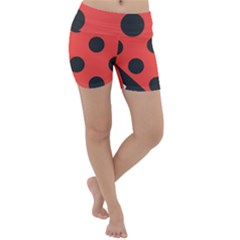 Bug Cubism Flat Insect Pattern Lightweight Velour Yoga Shorts