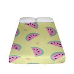 Watermelon Wallpapers  Creative Illustration And Pattern Fitted Sheet (full/ Double Size) by BangZart