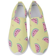 Watermelon Wallpapers  Creative Illustration And Pattern Men s Slip On Sneakers by BangZart