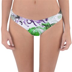 Horse Animal World Green Reversible Hipster Bikini Bottoms by BangZart