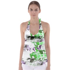 Horse Animal World Green Babydoll Tankini Top by BangZart