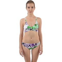 Horse Animal World Green Wrap Around Bikini Set by BangZart