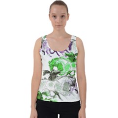 Horse Animal World Green Velvet Tank Top by BangZart