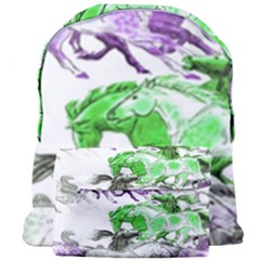 Horse Animal World Green Giant Full Print Backpack by BangZart