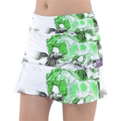 Horse Animal World Green Tennis Skirt by BangZart