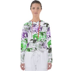 Horse Animal World Green Women s Slouchy Sweat