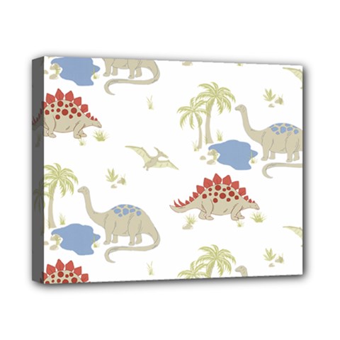 Dinosaur Animal Art Pattern Canvas 10  X 8  (stretched) by BangZart