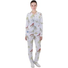 Dinosaur Animal Art Pattern Casual Jacket And Pants Set by BangZart