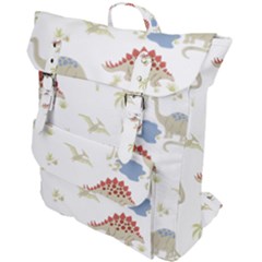 Dinosaur Animal Art Pattern Buckle Up Backpack