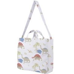 Dinosaur Animal Art Pattern Square Shoulder Tote Bag