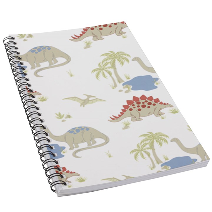 Dinosaur animal Art Pattern 5.5  x 8.5  Notebook