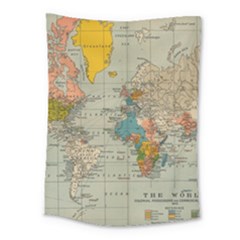 World Map Vintage Medium Tapestry