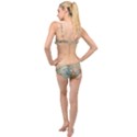 World Map Vintage Layered Top Bikini Set View2