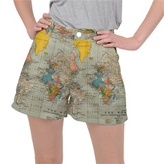 World Map Vintage Ripstop Shorts