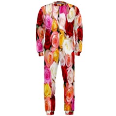 Roses Color Beautiful Flowers Onepiece Jumpsuit (men) 