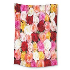 Roses Color Beautiful Flowers Large Tapestry