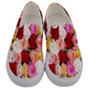 Roses Color Beautiful Flowers Men s Canvas Slip Ons View1