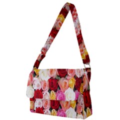 Roses Color Beautiful Flowers Full Print Messenger Bag