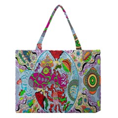 Supersonic Volcanic Splash Medium Tote Bag by chellerayartisans