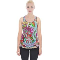 Supersonic Volcanic Splash Piece Up Tank Top by chellerayartisans