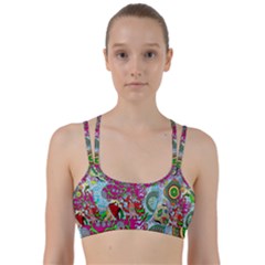 Supersonic Volcanic Splash Line Them Up Sports Bra by chellerayartisans