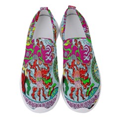 Supersonic Volcanic Splash Women s Slip On Sneakers by chellerayartisans