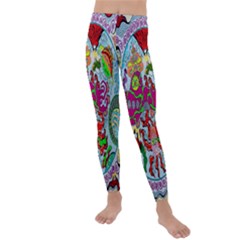 Supersonic Volcanic Splash Kids  Lightweight Velour Leggings